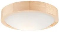 Lampada a Soffitto Anello, Marrone, Legno, 27x27x3 cm, EPIKASA