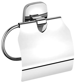 Aqualine - Porta carta igienica con protezione RUMBA cromo lucido