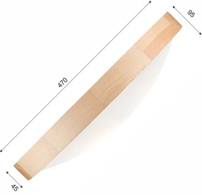 Plafoniera NATURAL SLIM 3xE27/60W/230V ø 47 cm pino