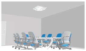 Plafoniera neoclassico Oxy bianco IP20, 3XE27