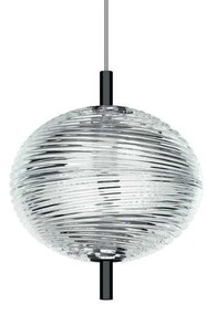 Lodes - Jefferson Mini Lampada a Sospensione 10m 2700K Crystal/Black Chrome Lodes