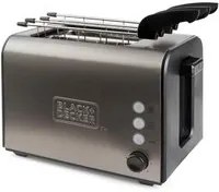 Black+decker bxtoa900e tostapane 2 fette acciaio inox potenza 900 w