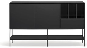 Cassettiera nera 166x98x45 cm Platt – Teulat