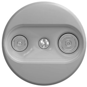 Kliklap - Presa di corrente d'epoca TV+R (continuous) senza cornice grigio