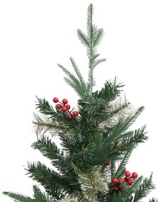 Albero di Natale con Pigne Verde 195 cm PVC e PE