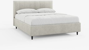 ONYX letto imbottito con vano contenitore e testiera verticale in tessuto certificato Oeko-Tex®