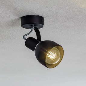 Euluna Faretto a soffitto Fiord, 1 luce, nero