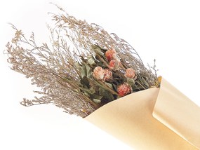Mazzo fiori secchi arancione e verde 65 cm AZUEL Beliani