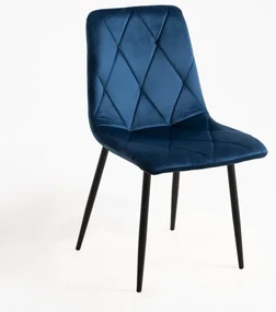 Sedia Lyke Velluto - Blu