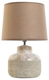 Lampada da tavolo Home ESPRIT Marrone Beige Gres 50 W 220 V 30 x 30 x 44 cm