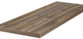 Top per lavabo Remix SENSEA L 150.4 x H 3.8 x P 49 cm rovere scuro truciolare, opaco, disponibile su misura