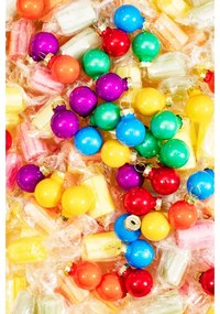 Set di palline di Natale in vetro fatte a mano 36 pz ø 2 cm Rainbow Mini – Sass &amp; Belle