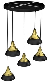 Lampadario a sospensione con filo NERGIS 5xE27/60W/230V