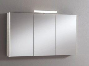 Pensile con luce Akira cemento chiaro L 120 x H 70 x P 15.5 cm