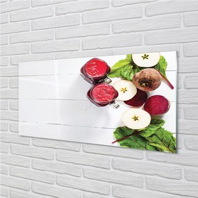Pannello paraschizzi cucina Frullati di barbabietola e mela 100x50 cm