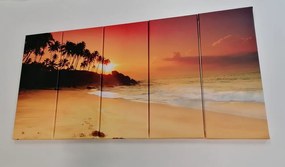 Quadri 5 pezzi – Tramonto in Sri Lanka