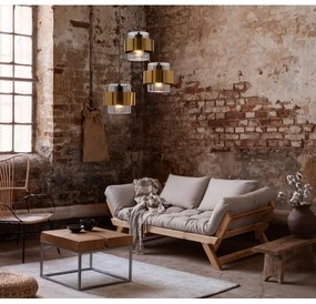 Lampadario a sospensione con filo SPIEGA 3xE27/60W/230V oro/nero