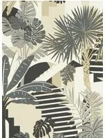 Clarke & Clarke Carta da parati Malindi - Charcoal