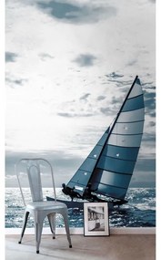 Fotomurale Barca a vela 2, blu