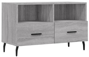 Mobile Porta TV Grigio Sonoma 80x36x50 cm in Legno Multistrato