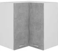 Pensile Angolare Grigio Cemento 57x57x60cm in Legno Multistratocod mxl 97367