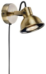 Lampada da parete color bronzo Rocco – Markslöjd