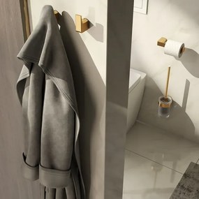 Gedy - Set da 2 ganci da parete PIRENEI oro opaco