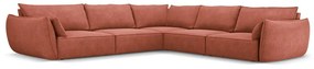 Divano angolare rosso (variabile) Vanda - Mazzini Sofas