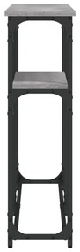 Tavolino consolle grigio sonoma 145x22,5x75cm legno multistrato