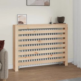 Copertura Termosifone 108,5x19x84 Cm İn Legno Massello Di Pino /
