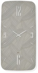 Abitarte Orologio da Parete grande in verticale Crisma max con numeri arabi- in 2 varianti 80 x 160 Carta da parati CRISMA argento