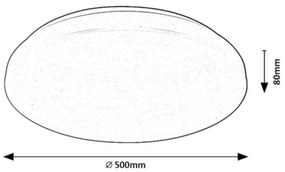 Rabalux 71036 - Plafoniera LED RGB dimmerabile CERRIGEN LED/48W/230V