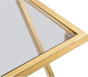 Set di 2 tavoli contenitori con piano in vetro 40x40 cm Zet - Mauro Ferretti