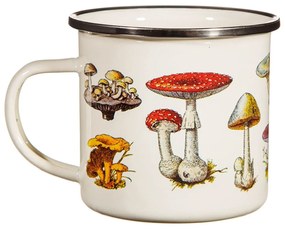 Tazza per bambini in smalto crema Vintage Mushroom - Sass &amp; Belle