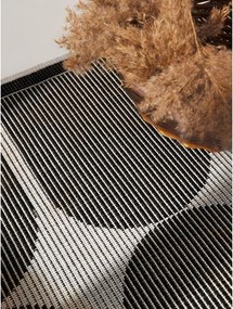 Passatoia da interno ed esterno bianca e nera 80x250 cm Duet Bowen – NORTHRUGS