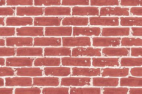 Carta da parati – Mattone Rosso Dipinto