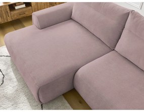 Divano angolare in rosa chiaro Aden – Bobochic Paris