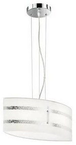 Trio - Lampadario a sospensione con filo NIKOSIA 2xE27/40W/230V argento