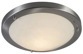 Plafoniera moderna in acciaio 31 cm IP44 - Yuma