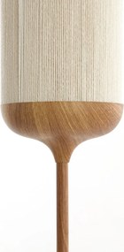 Lampada da terra in colore naturale con paralume in tessuto (altezza 159 cm) Dania - Light &amp; Living