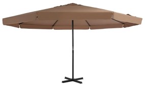 Ombrellone Da Esterni Con Palo İn Alluminio 500 Cm Grigio Talpa /