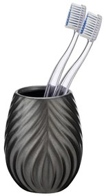 Set di accessori da bagno in ceramica antracite Idro - Wenko