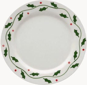 Piatto piano natalizio dipinto a mano Holly