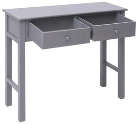 Tavolo Consolle Grigio 90x30x77 cm in Legno