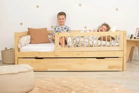 Letto per bambini Teddy Plus - naturale - letto 160x80 cm