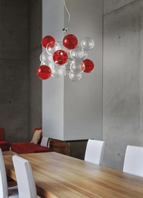 6-light suspension - 255.160 Atom collection by MetaL Lux Trasparente