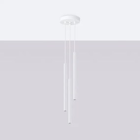 Sollux SL.1340 - Lampadario a sospensione con filo ARCHE 3xG9/8W/230V bianco