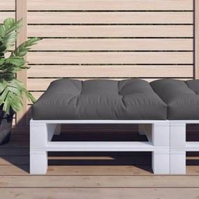 Cuscino per Pallet 80 x 80 x 12 cm Grigio in Tessuto