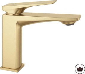 Rubinetto da lavabo PREMIUM Rea Prime Brush Gold Low