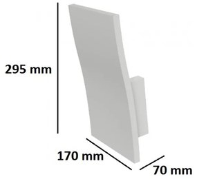Applique in Gesso Pitturabile 1 lampada E14 da parete